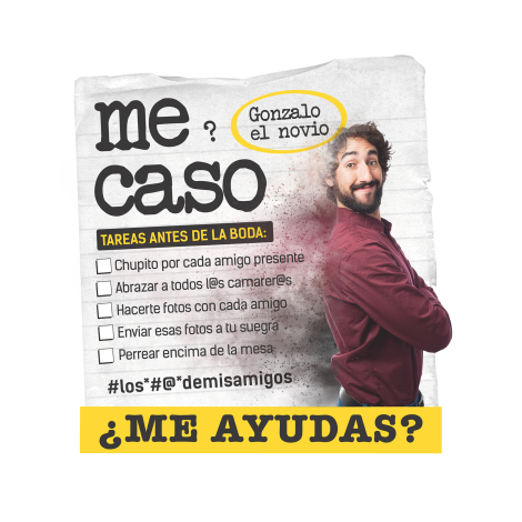 Camisetas para bodas y despedidas de soltero y soltera personalizadas con vuestra fotos, nombres y lista de tareas