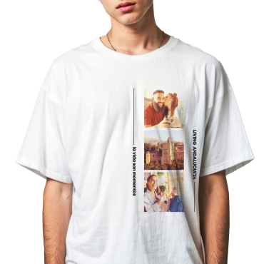 Camisetas con entrega en 24/48h en manga corta, personalizadas con tu foto y frase.