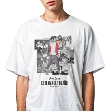 Camisetas con entrega en 24/48h en manga corta, personalizadas con tu foto y frase