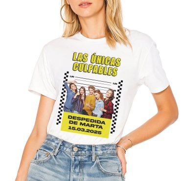 Camisetas con entrega en 24/48h en manga corta, personalizadas con tu foto y frase