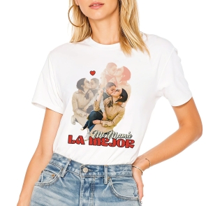 Camisetas con entrega en 24/48h en manga corta, personalizadas con tu foto y frase