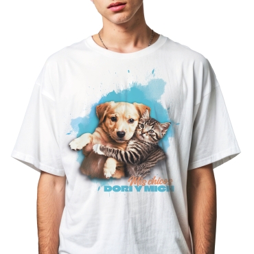 Camisetas con entrega en 24/48h en manga corta, personalizadas con tu foto y frase